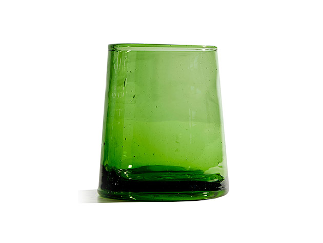 Moroccan Small Cone 6-Piece Glassware Set (Green)