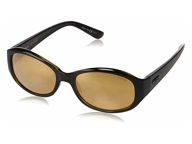 Revo Unisex RE 1064 01 CH Allana Wraparound Polarized Sunglasses Brown - Brown