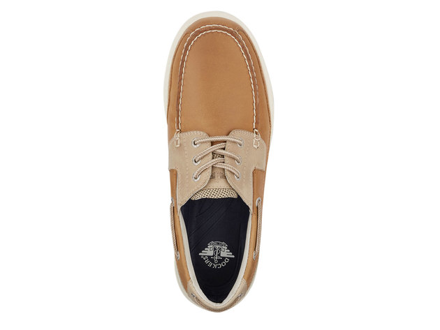 dockers mens beacon leather casual classic boat shoe with neverwet
