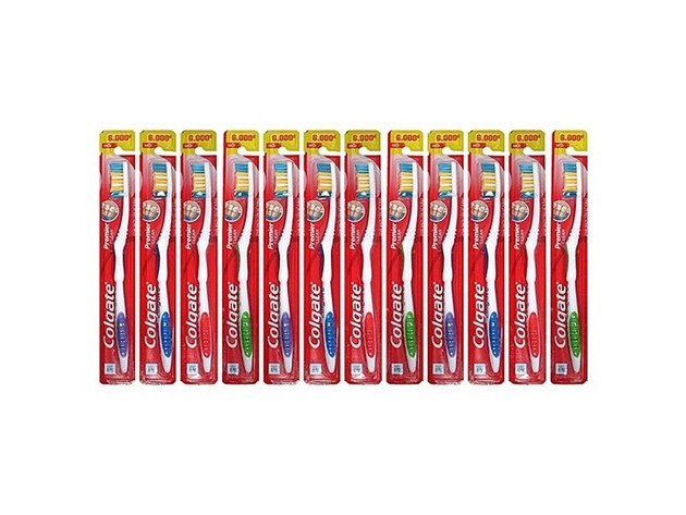 12-Pack Colgate Premier Extra Clean Toothbrushes