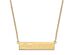 Sterling Silver 14k Yellow Gold Plated Driver #88 Bar Necklace, 18 In