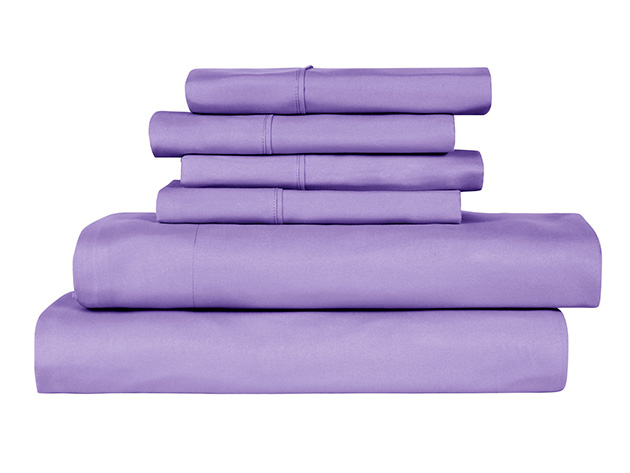 6-Piece Bamboo-Blend Comfort Luxury Sheet Set (Periwinkle/Full)