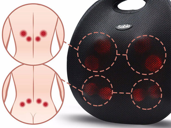 portable back massager with heat
