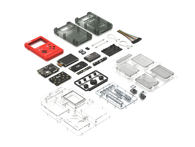 GameShell Kit: Open Source Portable Game Console (Red)