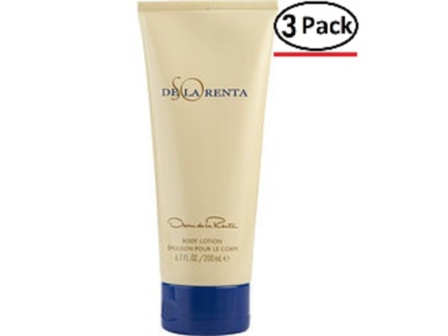 SO DE LA RENTA by Oscar de la Renta BODY LOTION 6.8 OZ (Package Of 3)