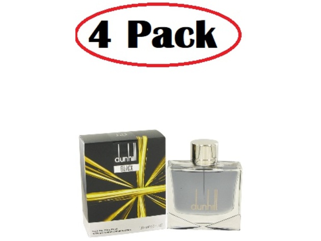 4 Pack of Dunhill Black by Alfred Dunhill Eau De Toilette Spray 3.4 oz