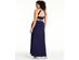 Sequin Hearts Trendy Plus Size Embellished Halter Gown Navy Size 20