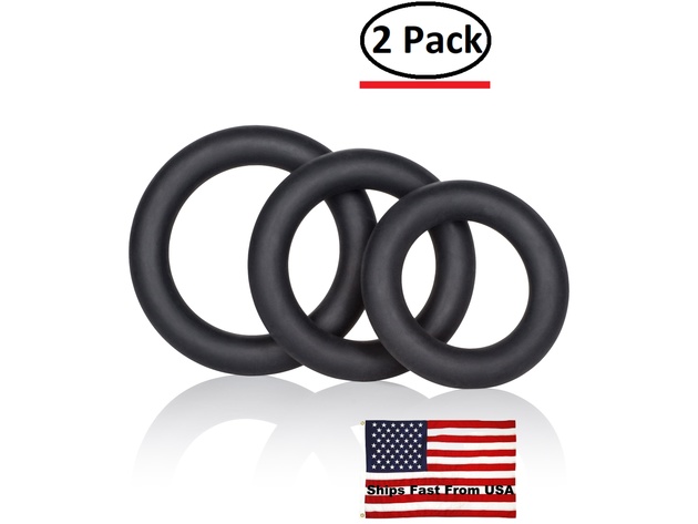 ( 2 Pack ) Dr. Joel Kaplan Silicone Support Rings - Black