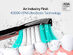 AquaSonic Black Series Toothbrush & Travel Case with 8 Dupont Brush Heads