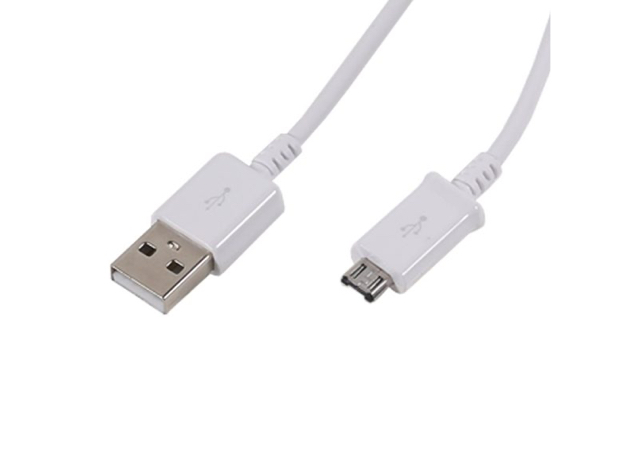 Samsung Fast Charging Adapter Travel Charger + (2) 5 foot Micro USB Data Cables - White 5 Pack
