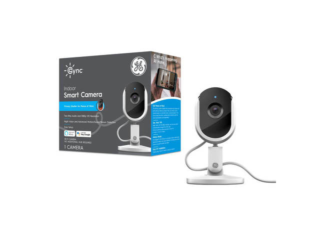 Cync by GE 93128850 Smart Camera Plug-in Wireless Indoor Security Camera