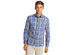 Brooks Brothers Men's Performance Series Plaid Poplin Shirt Blue Size Medium