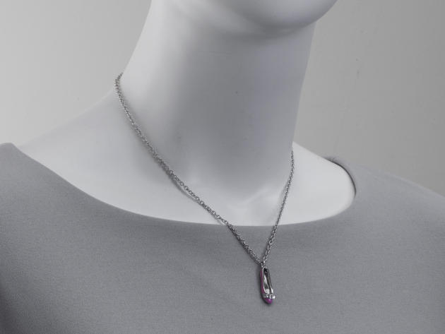 Ferragamo Charms Sterling Silver And Enamel Necklace 705116 (Store-Display Model)