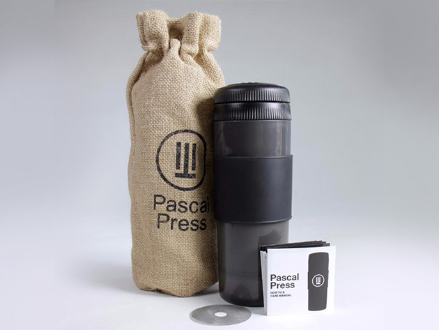 Pascal Press Coffee Mug and Portable Brewer
