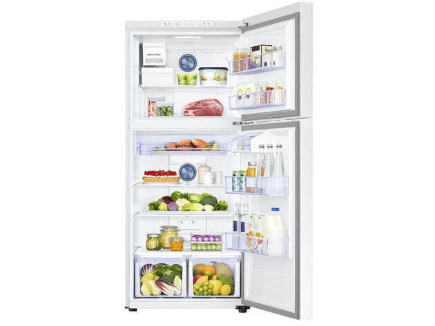Samsung RT18M6215WW 18 Cu. Ft. White Top Freezer Refrigerator