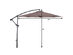 Costway 10' Hanging Umbrella Patio Sun Shade Offset Outdoor Market W/t Cross Base Tan