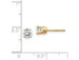 3/4 Carat (ctw I2, K-L) Diamond Solitaire Stud Earrings in 14K Yellow Gold