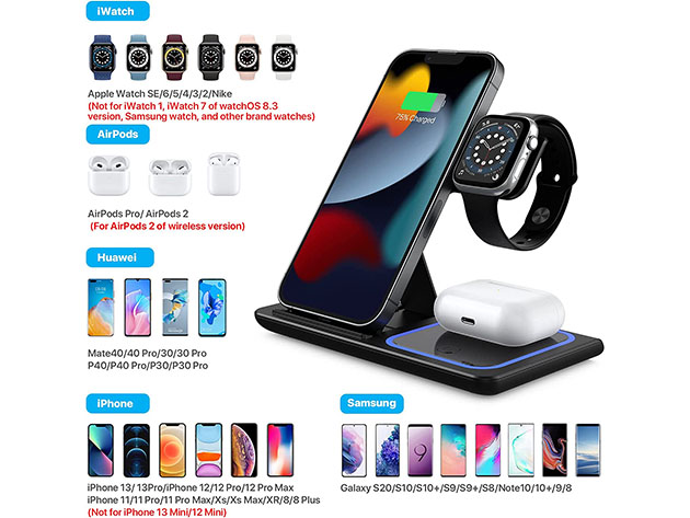 3-in-1 Foldable Wireless Charging Dock