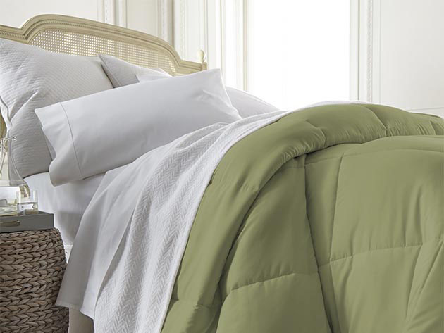 iEnjoy Home Down Alternative Sage Comforter (Full/Queen)