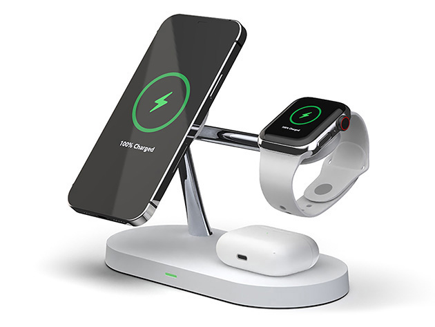 5-in-1 MagSafe Wireless & Wired Charging Station | StackSocial