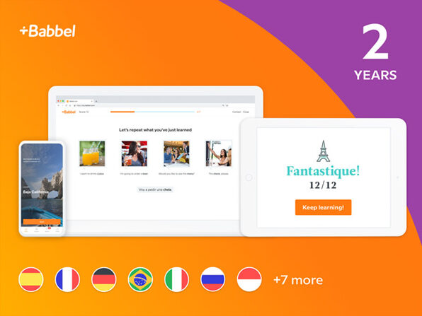 Babbel Language Learning: 2-Yr Subscription (All Languages)