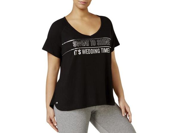 Bridal Fitness T Shirt Black 