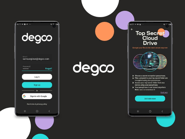 Teaser for Degoo Premium Mega Backup Plan: Lifetime Subscription (25TB)