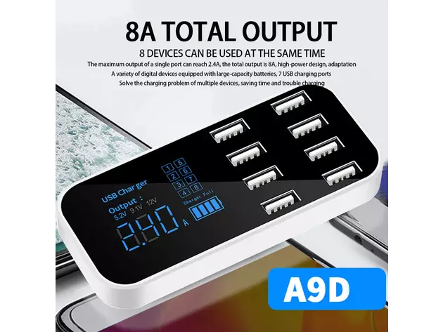 8A 40W USB Phone Charger