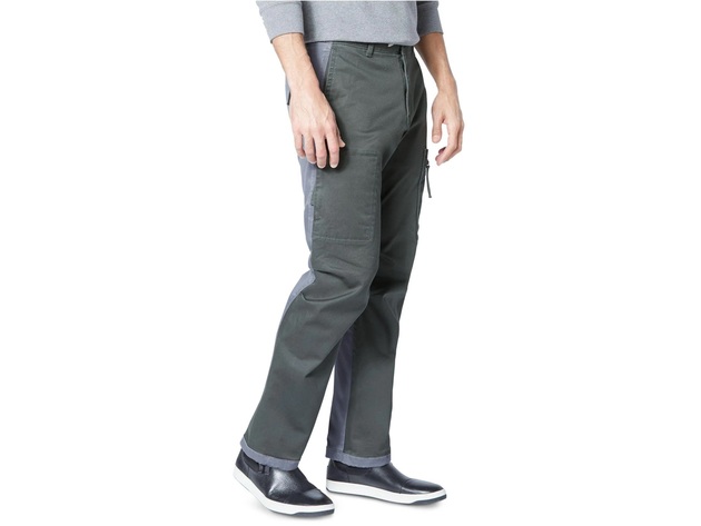 Dockers Men's Straight-Fit Stretch Urban Twill Cargo Pants Gray Size 30x30