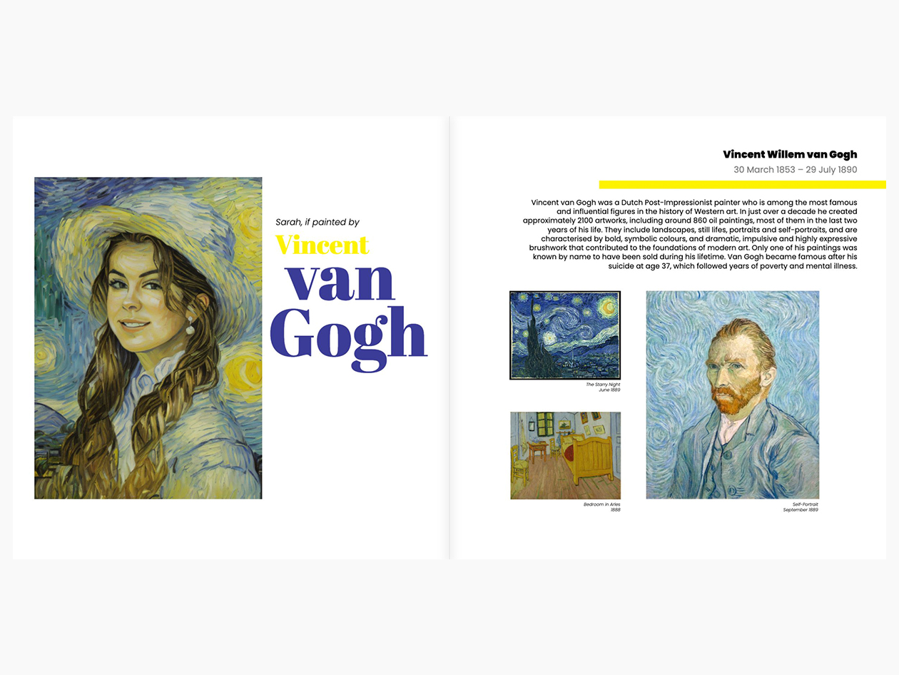 If Famous Artists Painted You - Personalized Book Hardcover (Redemption Voucher)