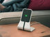 Home & Office Kit: Qi Charging Desk Stand (Silver) + iPhone SE Case