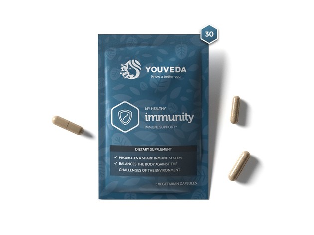 YouVeda - My Healthy Immunity Kit - Immune Support Herbal Supplement - Ayurvedic and Vegan Friendly - 30 Days Supply