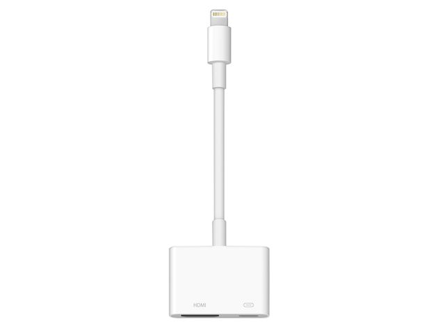Apple 6-inch Genuine Lightning to HDMI Adapter For Apple iPhone/iPad/Tablets/iPod, White [New Open Box]