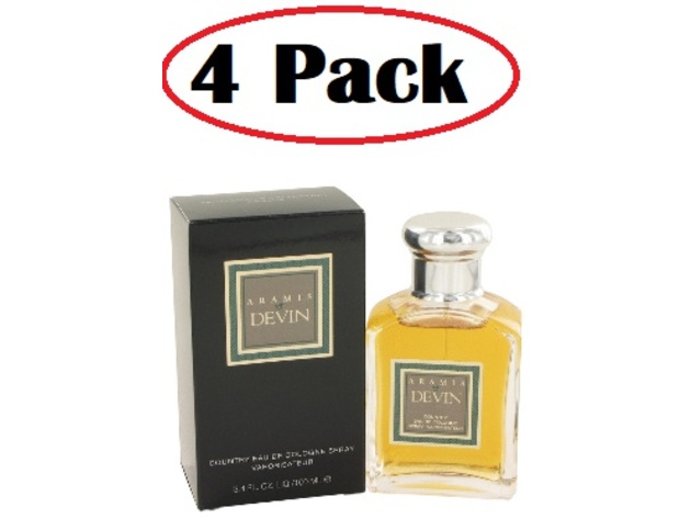 4 Pack of DEVIN by Aramis Cologne Spray 3.4 oz
