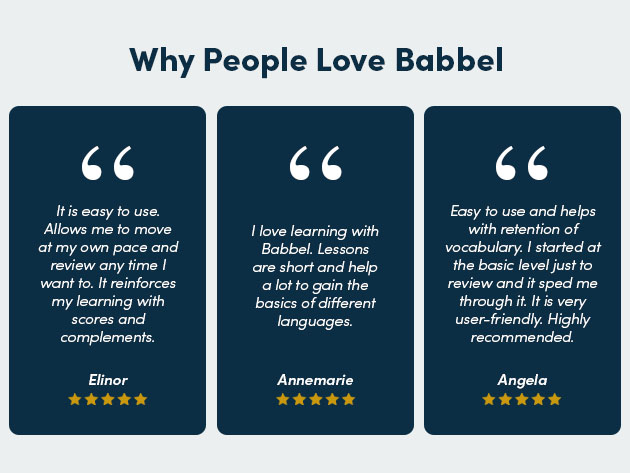 Babbel Language Learning: Lifetime Subscription (All Languages)