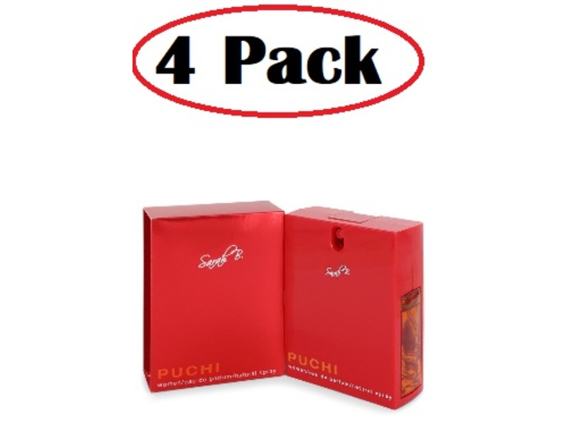 4 Pack of Puchi by Sarah B. Puchi Eau De Parfum Spray 3.4 oz