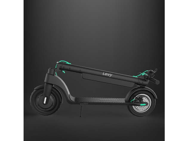 Levy Plus Electric Scooter - Green / 10" Tubed Tires / 12.8aH Battery