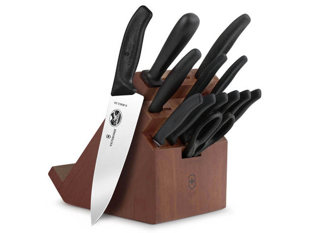 Victorinox 4150513US1 Fibrox Pro 13-Piece Swivel Knife Block Set