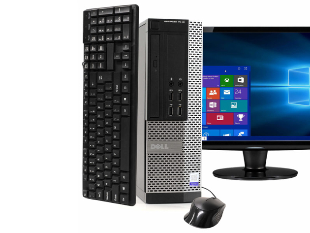 Dell OptiPlex 7020 Desktop PC, 3.2GHz Intel i5 Dual Core Gen 4, 8GB RAM, 2TB SATA HD, Windows 10 Professional 64 bit, 19" Screen (Renewed)