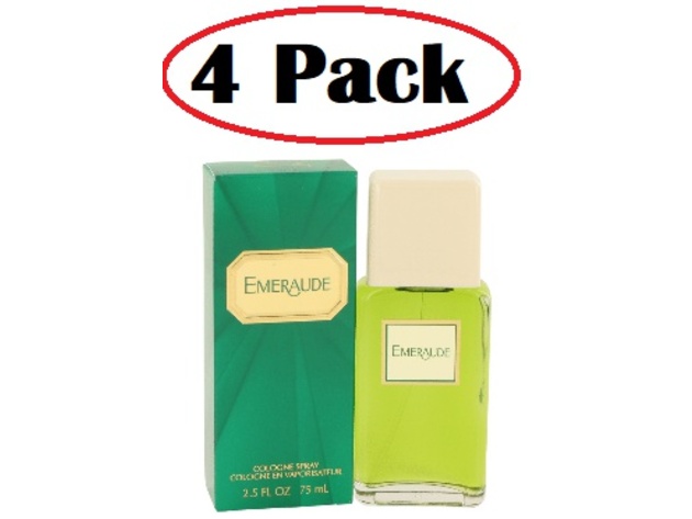 4 Pack of EMERAUDE by Coty Cologne Spray 2.5 oz