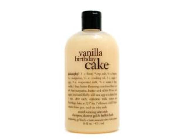 Philosophy by Philosophy Vanilla Birthday Cake Shampoo, Shower Gel & Bubble Bath --480ml/16oz For WOMEN