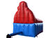Costway Inflatable Santa Claus Water Park Castle Jumper Christmas Bounce House Without Blower - Blue