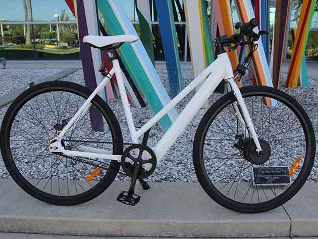 Amalfi Electric Bicycle (White/Lower Top Tube)
