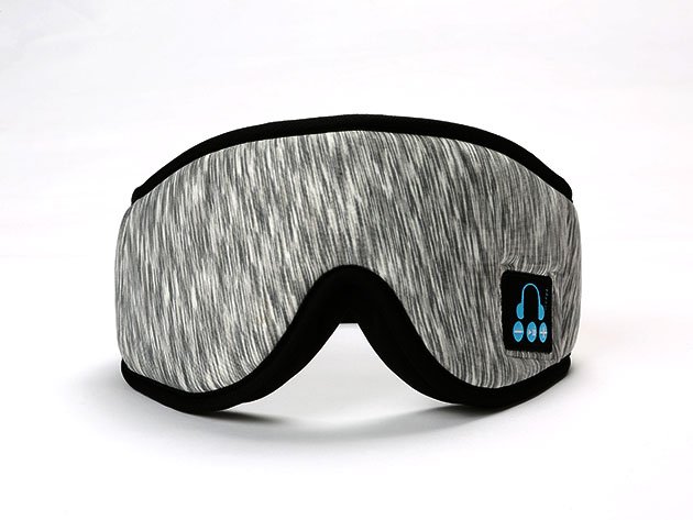 Shut-Eye Wireless 3D Sleep Mask with Bluetooth Headphones (Light Grey)