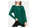 INC International Concepts Women's Embellished Shirttail Sweater Green Size Large