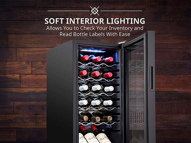 Ivation® 18-Bottle Compressor Wine Cooler Refrigerator with Lock