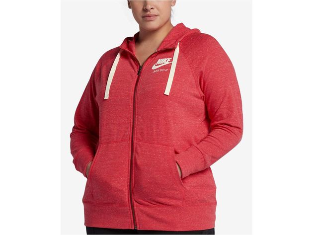 Nike Women s Plus Size Sportswear Gym Vintage Hoodie Red Size 3 Extra Large StackSocial