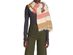Madewell Frayed Trim Bold Stripe Blanket Square Scarf, One Size, Bright Berry Natural