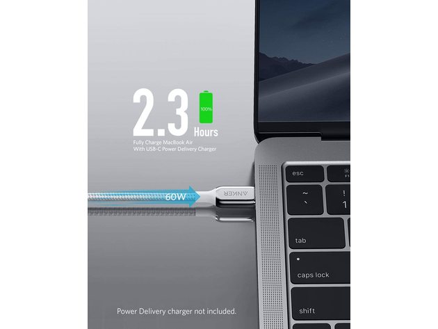 Anker Powerline+ III USB C to USB C (6ft) Silver