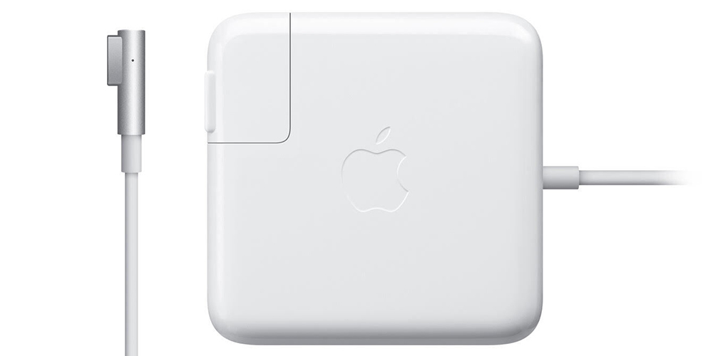 A white Apple charger 